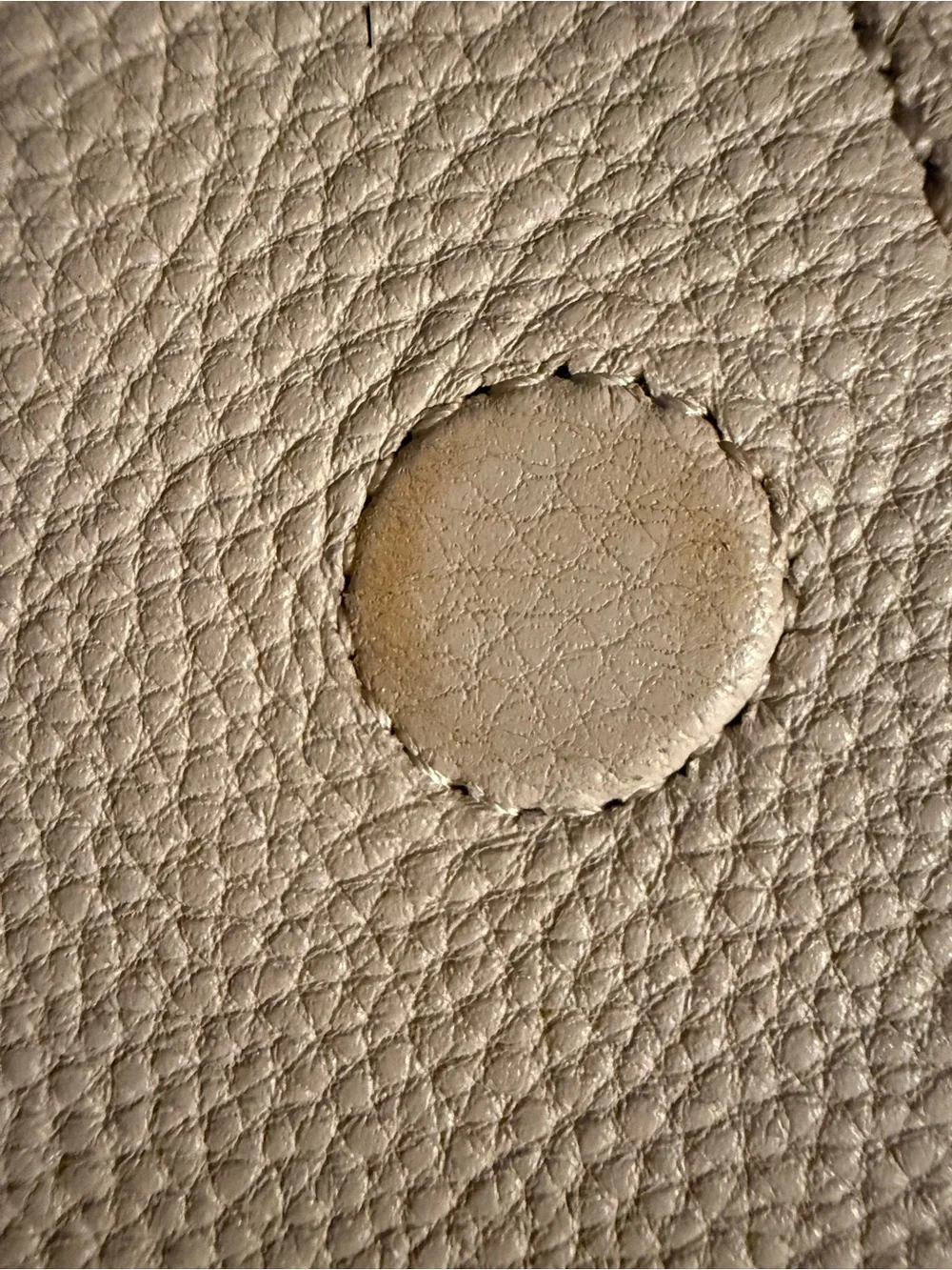 kate spade Cream Cobble Hill Devin Satchel Soft Pebble Cowhide Leather Upcycle